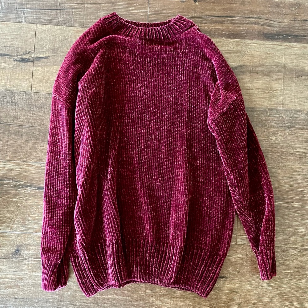 Oversized chenille sweater
